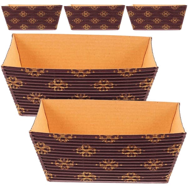 25 stk. papirbageforme, papirkopper til kager, papirforme til brød, stabelbare kageopbevaringsforme som vist 9.5X5.5CM As Shown 9.5X5.5CM