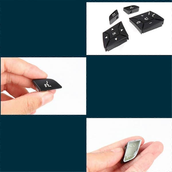 Multifunktionsknapper til bilrat 1669052800 1669052900 til ML-klasse W166 W292 Sort