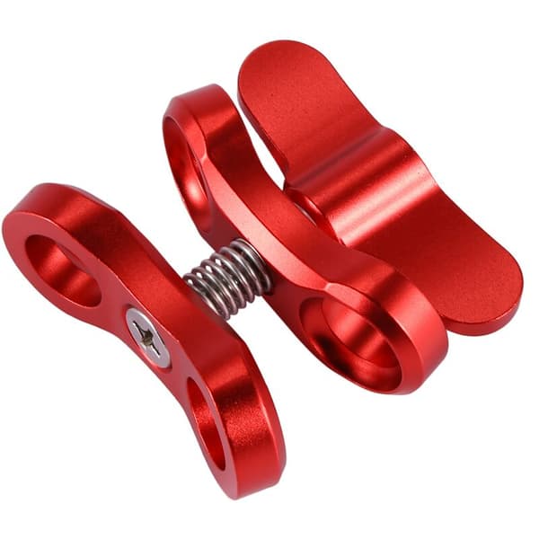 Camera Accessories Dive Lights Ball Butterfly Clip Aluminum Arm Bracket Mount For Hero 3+/4/5 Gitup SJ6000 Camera Red