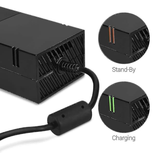 Xbox One strømadapter, [oppgradert versjon] Xbox AC-adapter erstatningslader strømkabel for Microsoft Xbox One, 100-240V spenning