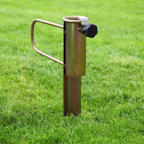 Universal spids parasolfod til græsplæne, 42 cm længde, 32 mm åbningsdiameter