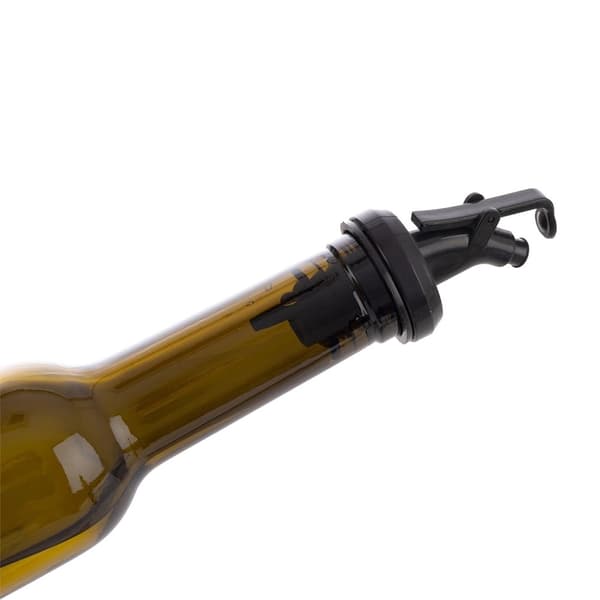 Öljy- tai etikkapullo, sävytettyä lasia, 380 ml