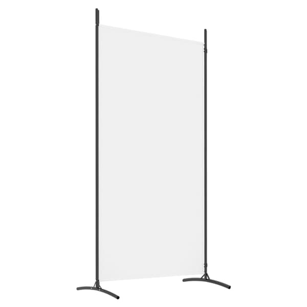 vidaXL Room Divider 2 Panel White 175x180 cm Fabric Vit 2450