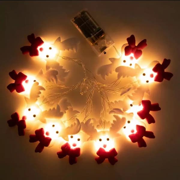 Älg LED-ljusslinga julgransprydnad juldekoration