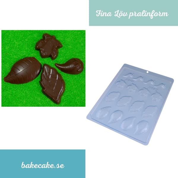 Pralinform Blad Sjokoladeform - BWB 9342 Transparent transparent