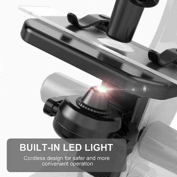 100X 400x 2000X Monocular Optical Microscope for Elementary School Children, Scientific Handheld Microscope, Experimental Biology