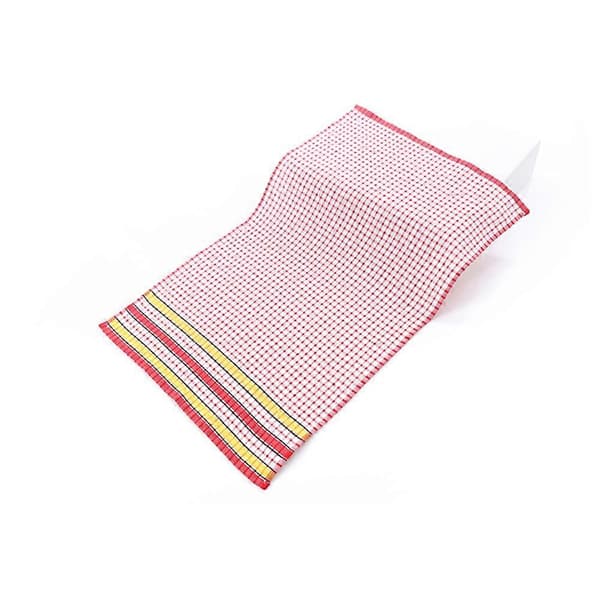 4 stk. Store Køkkenviskestykker, Polyester Bomuld, 68 cm, Lys Farve, Te-/Barviskestykke til Opvask og Aftørring