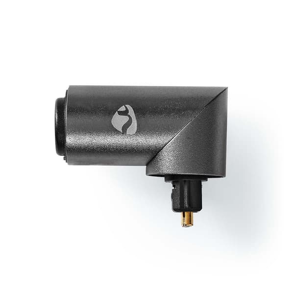 Nedis TosLink-adapter 90° aluminium grå Antracit