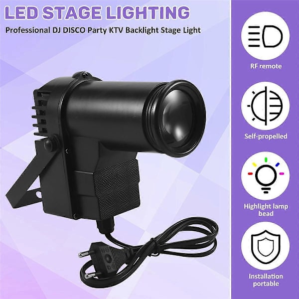 15W RGBW LED-lavavalo Pinspot-keilavalo Ammattimainen DJ DISCO-juhla KTV-taustavalo Lavavalo