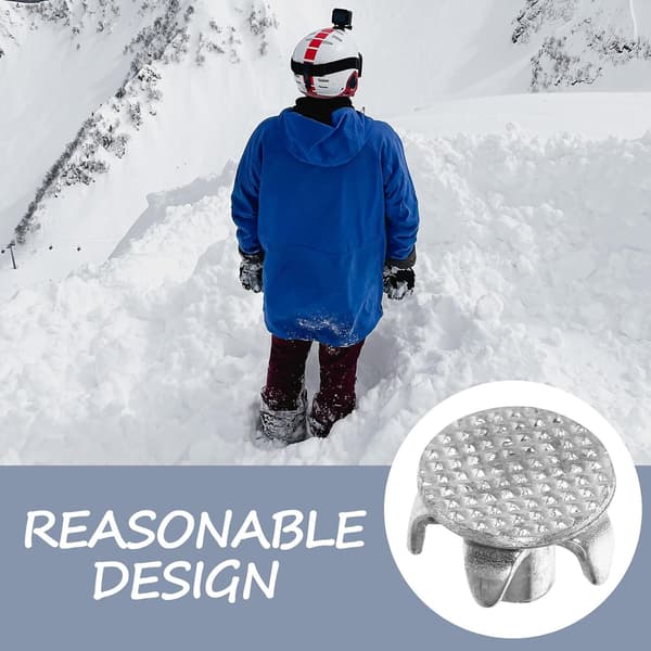 15 stk. sklisikre skopigger i stål, 5 pigger, ergonomiske, lette, vinter, is og snø