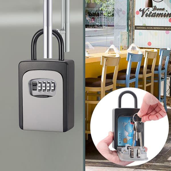 Renovation Key Box, (Black) Security Key Box, Key Box with Combination