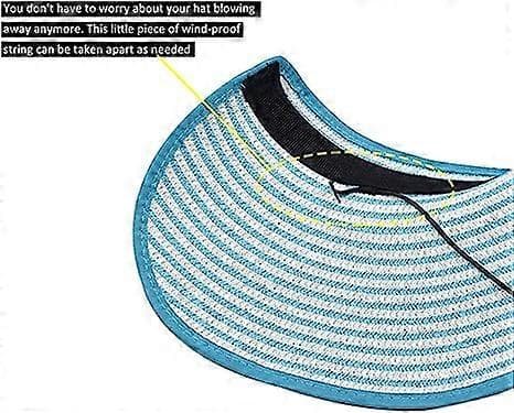 Dam Solhatt Vikbar Stråhatt Sommar Strand Vikbar Hatt Floppy Bredbrättad Hatt Djup Stil Justerbar