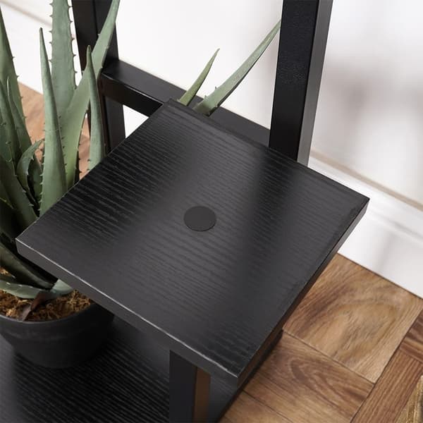 Blomsterstativ i metal med 4 niveauer, industriel stil