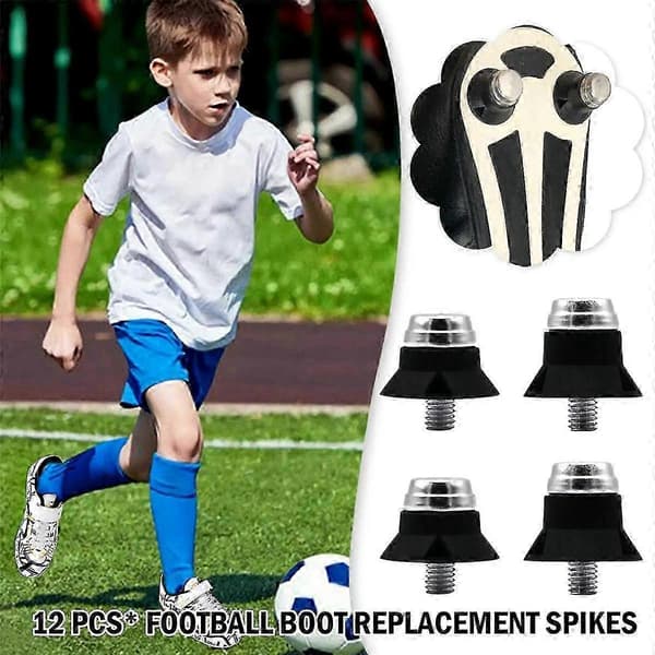 12 PCS Football Boot Studs Replacement Studs Compatible with M5 Threaded Football Boots 13mm