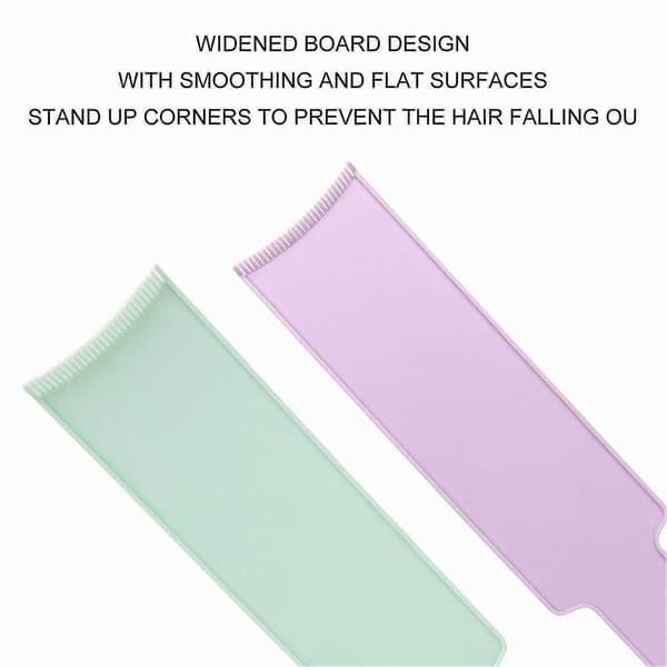 3 Pcs Balayage Board Curved Comb Teeth Smoothing Surfaces Wider Foiling Board For Hair Dyeing