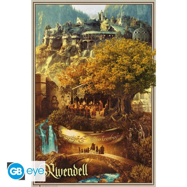 Plakat - Ringenes Herre – Kløvendal multifärg multicolor
