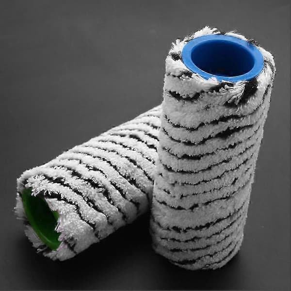 4 stk. børster for trådløse gulvvaskere - Harde børster og mikrofiber for stein/fliser