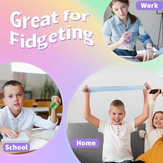 Fidget Toy Stress Cube 4-pak, Cube Squishies Angst Stresslindring med Tyk Substans, Fidgets til Klasseværelset, Stressbolde til Voksne Børn