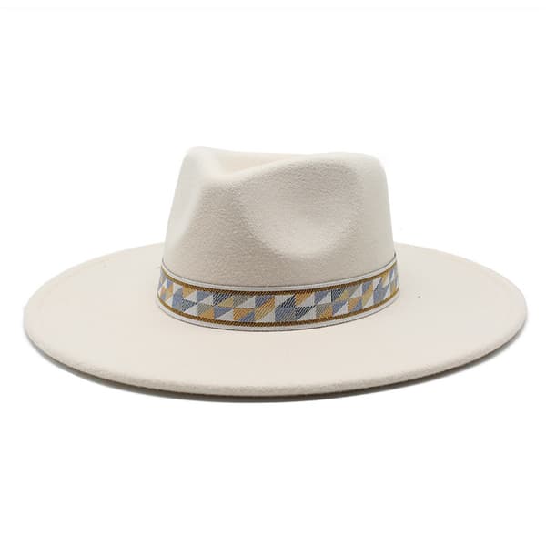 Bowlerhat i britisk stil, filthat, bredskygget hat, tweed-hat