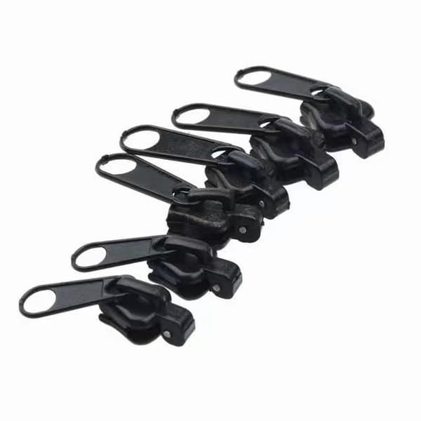 12 stk. Clip-on glidelåstrekkere, utskiftbare glidelåshoder for jakke, kåpe, koffert (svart)
