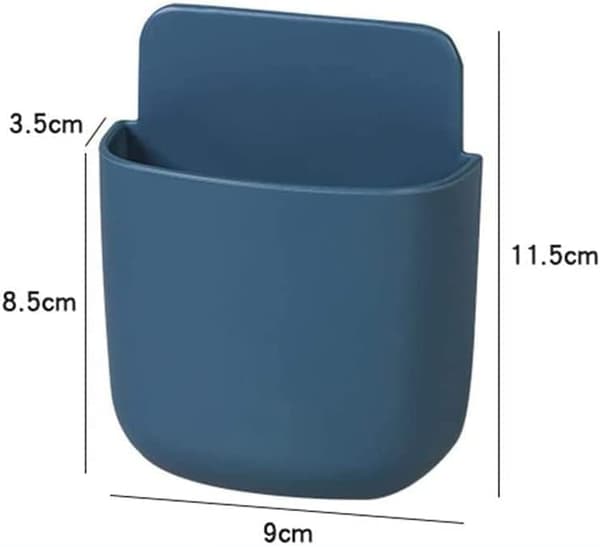 6PCS Multifunctional Storage Box Container, Wall-Mounted Organizer Box for Mobile Phone Charging Stand for Home and Office