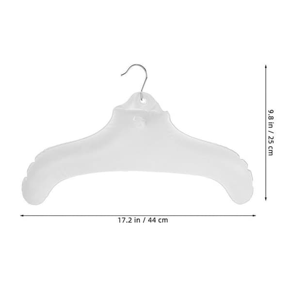 C Practical Inflatable PVC Hanger, Perfect for Travel, Foldable and Compact, Easy to Store, Quickly Ready to Use. Label