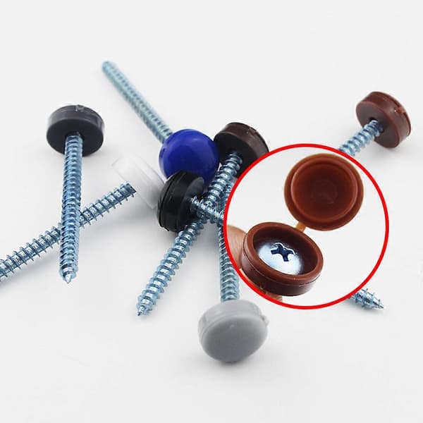 100x Decorative Screw Covers for M6 Screws Self-tapping Screws Easy to Install
