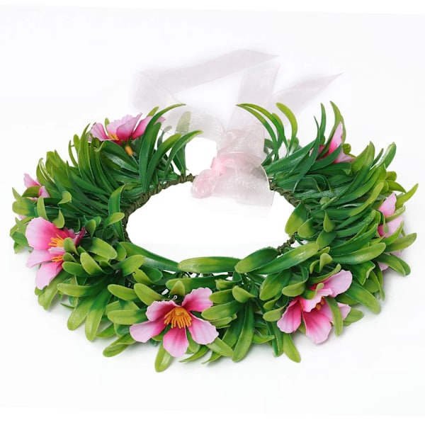Moana Klänningar Flickor Barnkläder Cosplay Vaiana Prinsessklänning Halsband Peruk Barn Karneval Party Sommar Disney Kostym Set Girlang Garland 5-6T(130)