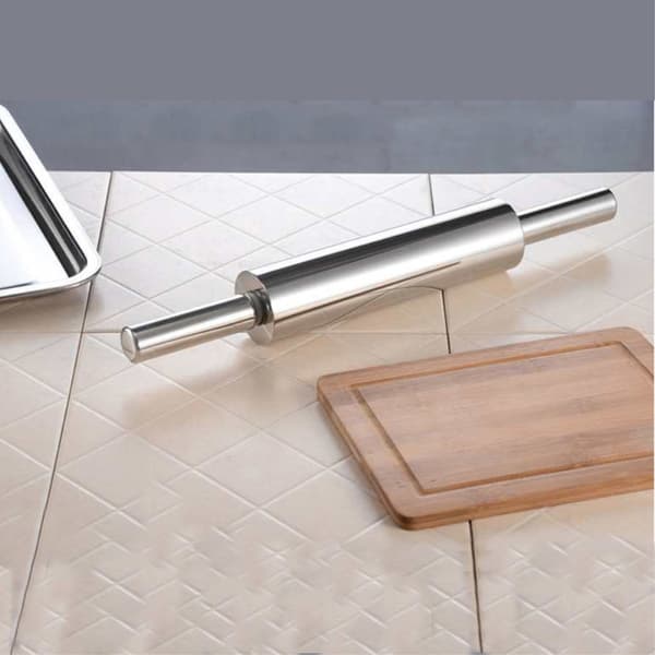 Kjevle i rustfritt stål Non-stick Bakverk Deig Baking Kjøkken - 30 cm Silver silver