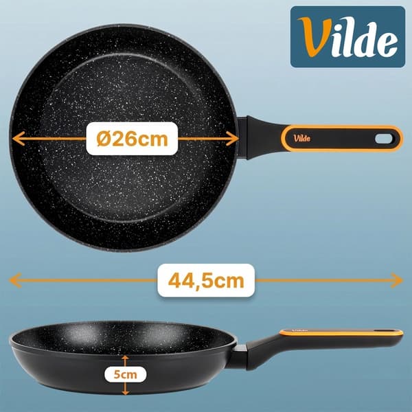 Granit non-stick stekpanna, 26 cm, diskmaskinssäker