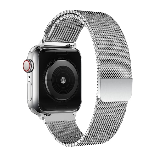 Milanese armband för Apple Watch Ultra 2 49mm 45mm 46mm 44mm 40 42 41mm 38mm armband för iWatch Series 10 9 3 4 6 5 SE 7 8 armband Rosrosa Rose pink 42 44 45 46 49mm