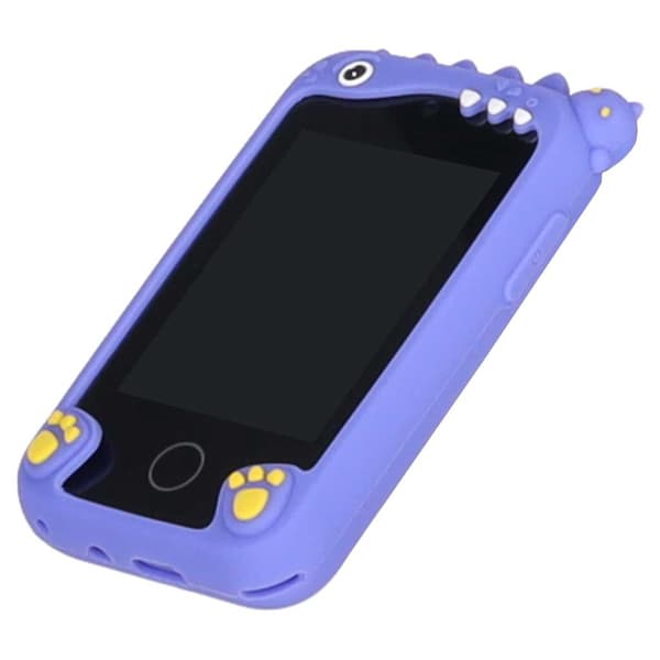 Barnsmartphone med kamera, 8 GB, blå dinosauriedesign