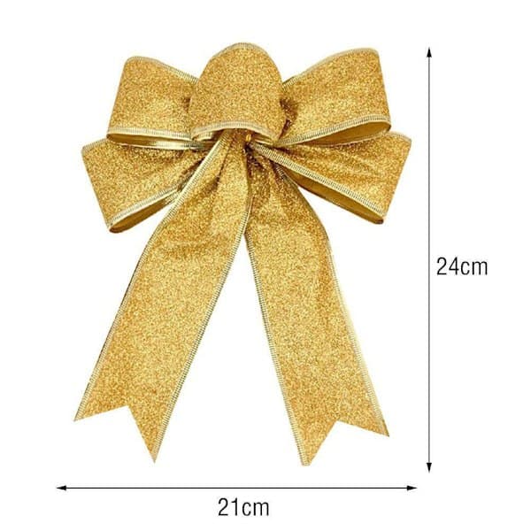 1 stk Glitter Store Sløyfer Juletre Festgave Jul Ny