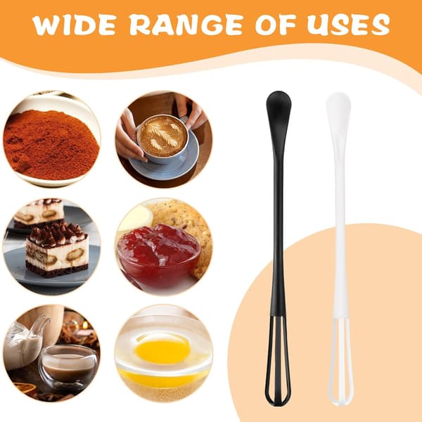 Pakke med multifunksjonelle mini-visper, eggvisper for matlaging, små visper for visping, blanding av ingredienser, røring av sauser