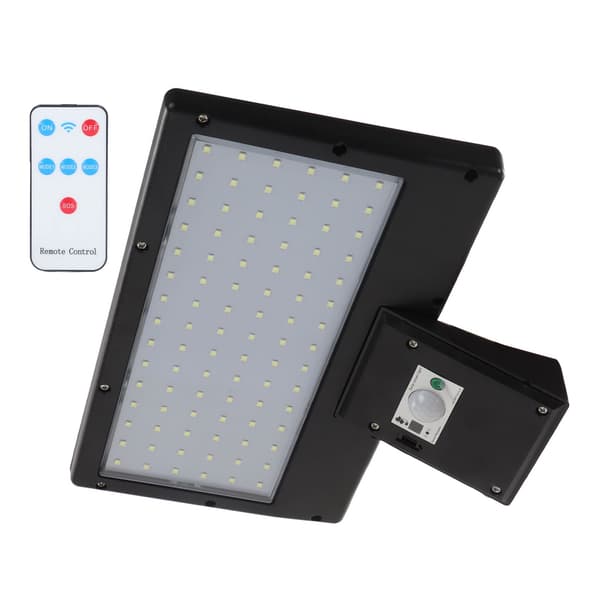 LED Solar Gatebelysning, 90 Perler, IP65 Vanntett, Bevegelsessensor, Utendørs for Gangvei Hage