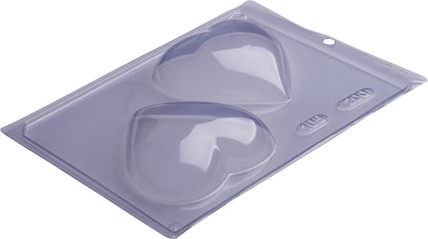 Pralineform Hjerte Chokoladeform - Porto Formas 105 Transparent transparent