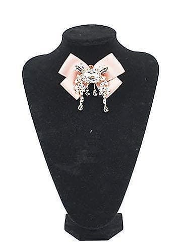 Strass Roset Broche Færdigbundet Brochenål Rosa