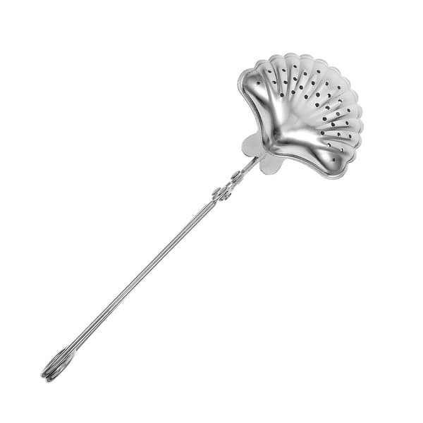 Elegant snegleformet tesil i rustfritt stål Silver silver