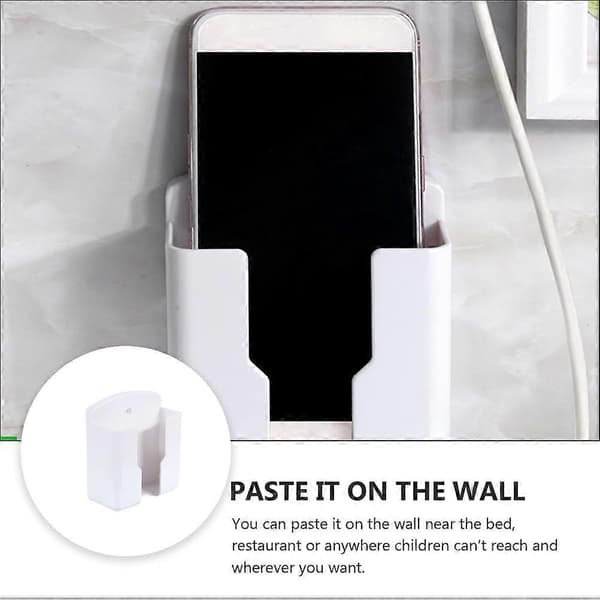Phone Control Wall Organizer Remote Control Wall Mount Mobile Wall Holder Media Remote Control Wall HolderCJY White White 10x9cm White 10x9cm