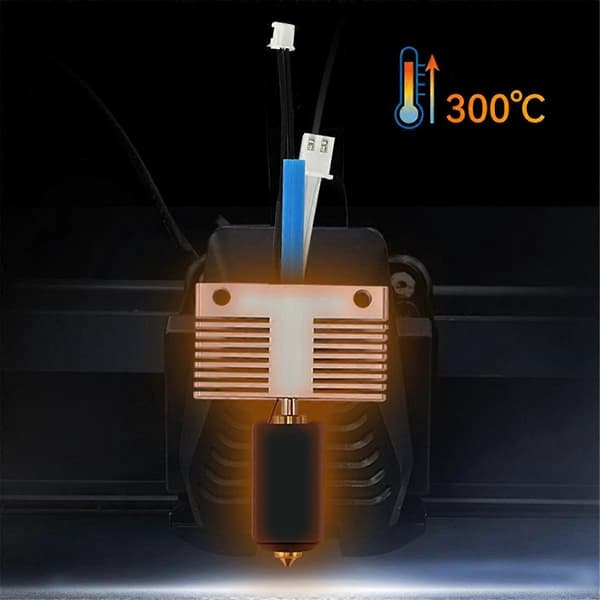 2 stk. metall-hotend 3D-skriver tilbehør for messing-hotend-sett for Neptune 4 MAX/4 PLUS 3D-skriver
