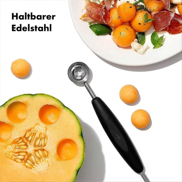3-pack melonskärare i rostfritt stål, tål maskindisk