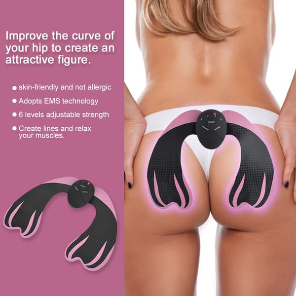 Butt Lift Massager - Black+Pink