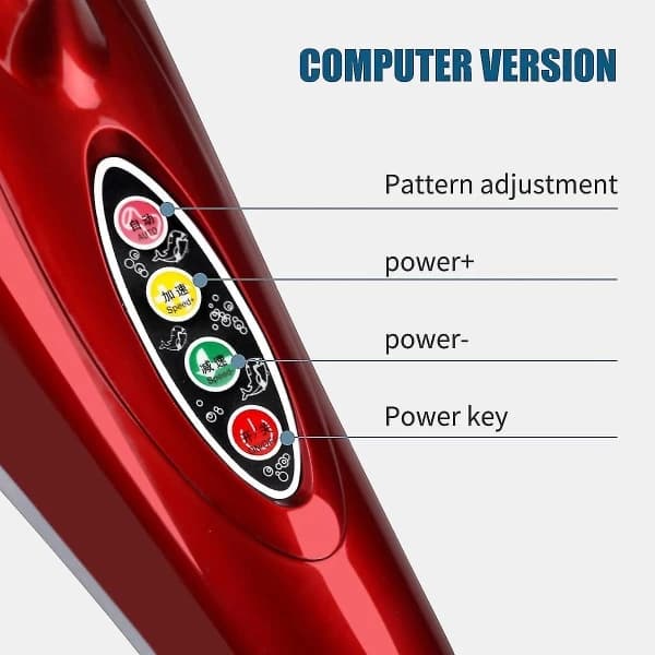Elektrisk delfinmassageapparat, rygmassagehammer, vibration, infrarød, stickroller, cervikal kropsmassage