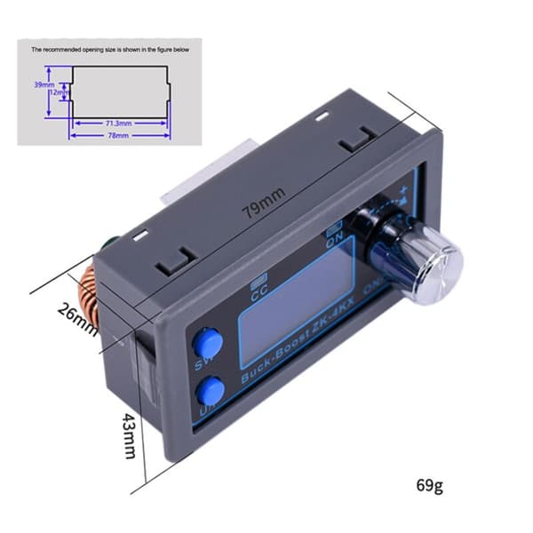 DC DC Buck Boost CC CV Converter 0.5-30V 4A 5V 6V 12V 24V Adjustable Power Supply Module Regulated Laboratory Power Supply