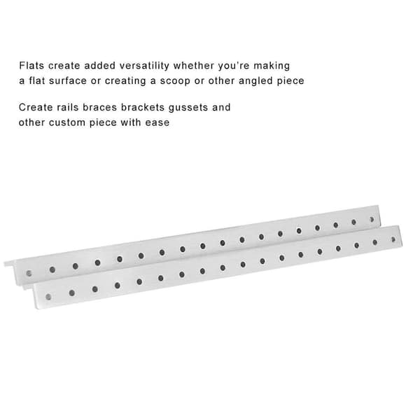 2 Pcs Robot Beams Aluminum Replacement Kit Fits for Tetrixrobotics Robot Accessories 288mm