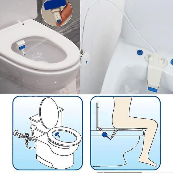 Kylpyhuonebidee WC Makeavesisuihku Puhdas Istuin Ei-sähköinen Kiinnityssarja
