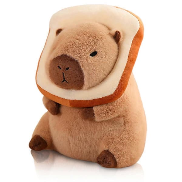 Söpö kapybara-pehmolelu tyyny leivällä Kawaii pehmeä kapybara-pehmonukke