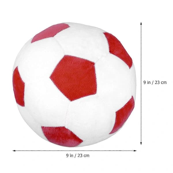 Multifunksjonell fotballfylt leketøy 23 cm rød