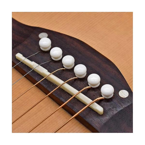 Akustisk gitar bensadel og mutter, brobensadel 43mm nedre broben 74mm