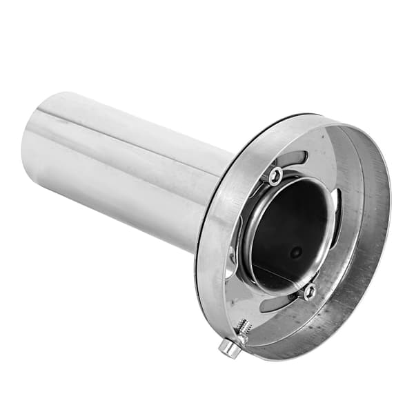 Adjustable Removable Round Head Exhaust Muffler Car Modification (4.5in)